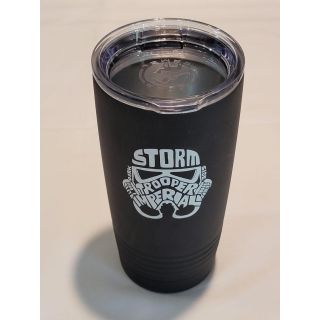 20 oz. Vacuum Insulated Tumbler - *ORPH*  Cerakote Black/White - S. Trooper