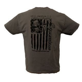 Tactical T-Shirt - Mechanic Flag - Gray