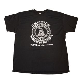 Tactical T-Shirt - Don't Tread On Me - Black