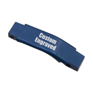 Enhanced Trigger Guard - Custom Engraved - Anodized Blue