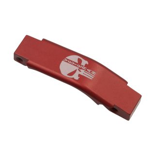 Enhanced Trigger Guard - Punisher Skull - Veteran - Anodized Red