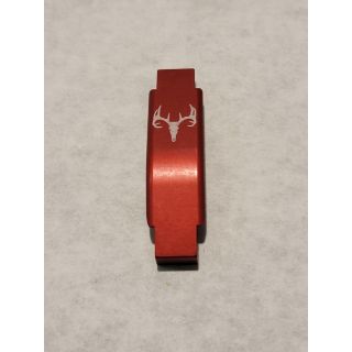 Enhanced Trigger Guard - *ORPH*  Stag Skull- Anodized Red Blemished