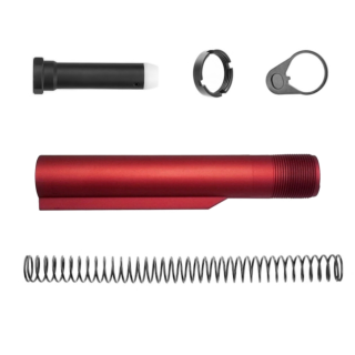Anodized Red Mil-Spec 6-Position Buffer Tube kit