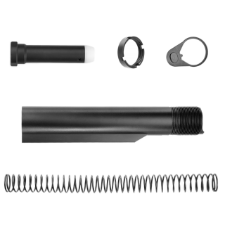 Anodized Black Mil-Spec 6-Position Buffer Tube kit