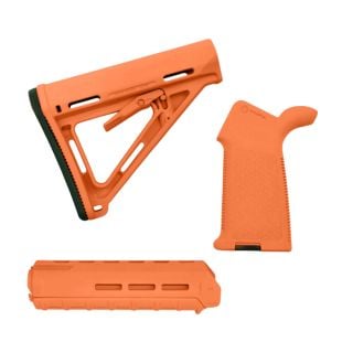 Magpul MOE Furniture Kit - Hunter Orange | AR-15 Grip, Stock & M-LOK Handguard