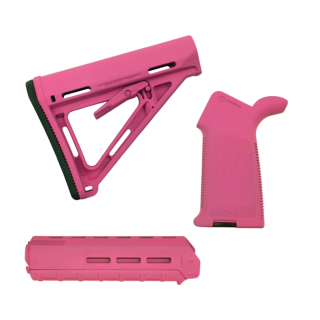Magpul MOE Furniture Kit – Prison Pink | AR-15 Grip, Stock & M-LOK Handguard
