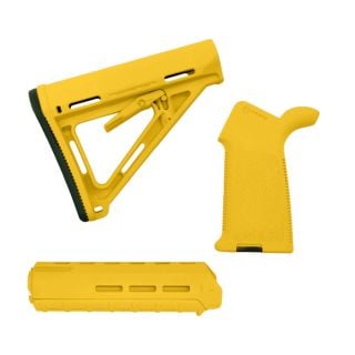 Magpul MOE Furniture Kit - Sunflower Yellow | AR-15 Grip, Stock & M-LOK Handguard