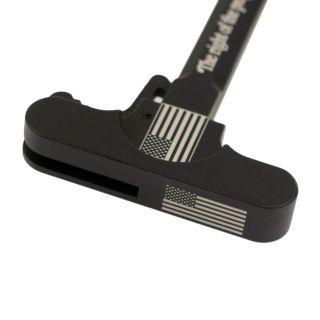 AR-10 Charging Handle - USA Flag - Anodized Black
