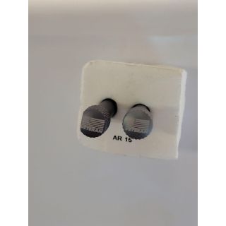 AR-15 Extended Takedown Pins -ORPH- Anodized Gray -Veteran Flag Blemished