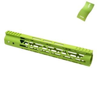 AR-15 12" Mod Lite Skeletonized M-LOK Free Float Handguard - Cerakote Zombie Green