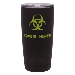 20 oz. Vacuum Insulated Tumbler - Cerakote Armor Black/Zombie Green - Zombie Hunter