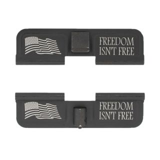 AR-15 Dust Cover - Freedom Isn't Free - Double Sided - Phosphate Black