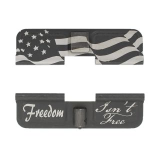 AR-15 Dust Cover - Freedom Isn't Free - Flag Wrap - Phosphate Black