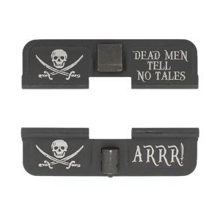 AR-15 Dust Cover - Jolly Roger - ARRR! - Phosphate Black