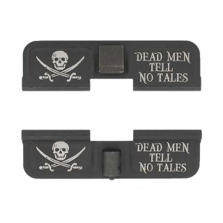 AR-15 Dust Cover - Jolly Roger - Double Image - Phosphate Black