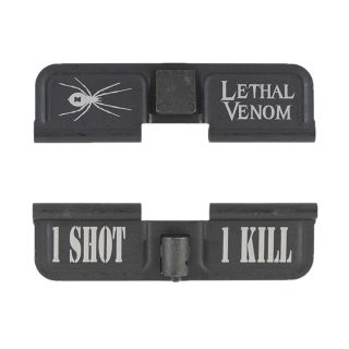AR-15 Dust Cover - Lethal Venom - 1 Shot 1 Kill - Phosphate Black