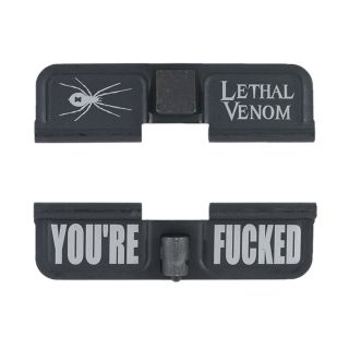 AR-15 Dust Cover - Lethal Venom - You're Fcked - Phosphate Black