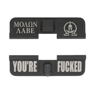 AR-15 Dust Cover - MOLON LABE - You're Fcked - Phosphate Black