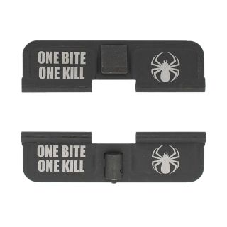 AR-15 Dust Cover - One Bite One Kill - Double Image - Phosphate Black