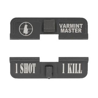 AR-15 Dust Cover - Varmint Hunter - 1 Shot 1 kill - Phosphate Black
