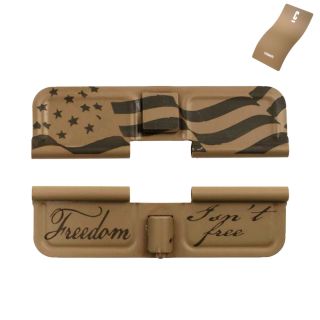 AR-15 Dust Cover - Freedom Isn't Free Flag Wrap - Cerakote Magpul FDE