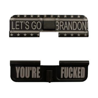 AR-15 Dust Cover - Let's Go Brandon - You're Fucked - Phosphate Black