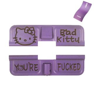AR-15 Dust Cover - Hello Kitty - You're Fucked - Cerakote Purple