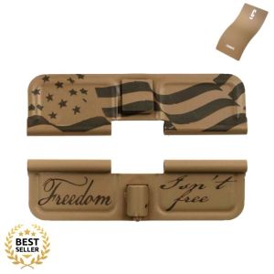 FDE AR-15 Dust Cover – Freedom Isn’t Free Flag Wrap | Cerakote Magpul FDE